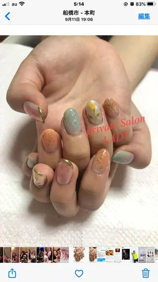 ネイル 桜田 麻菜のネイルデザイン