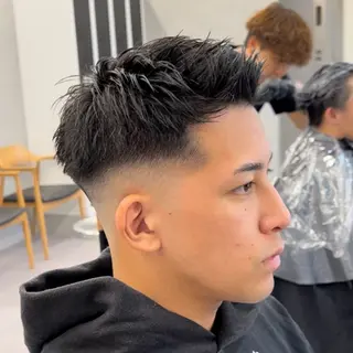 ショート メンズ メンズパーマ特化 美容師/ハルキのヘアスタイル