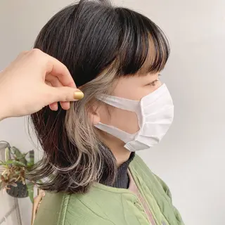 ミディアム カラー 中屋恵美🎨 Designカラーのヘアスタイル