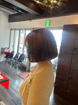 セミロング カラー 🤎韓国ヘア ベージュ まゆか🤎のヘアスタイル