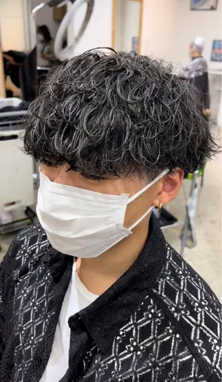 ショート パーマ メンズ おしゃれパーマ メンズ特化/みーまんのヘアスタイル
