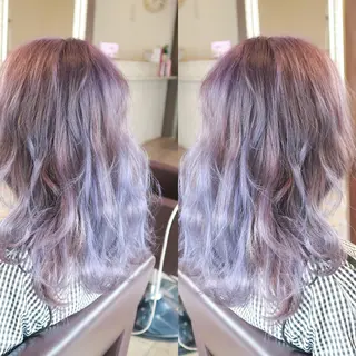 ミディアム カラー JILBLAN京都 ショート/ハイライトのヘアスタイル