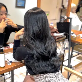 ロング カラー 韓国風・ブリーチなし ・あり後藤　一斗店長のヘアスタイル