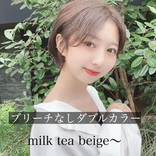 ショート カラー ヘアアレンジ 外苑前NO.1艶髪 透明感カラーのヘアスタイル