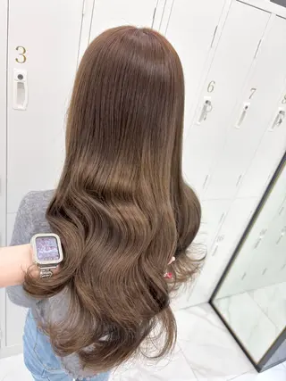 ロング カラー 盛れる顔周り×ピンク Risa🎀のヘアスタイル