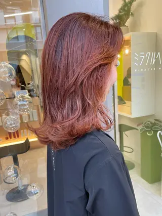 ミディアム カラー 髙橋 かすみのヘアスタイル