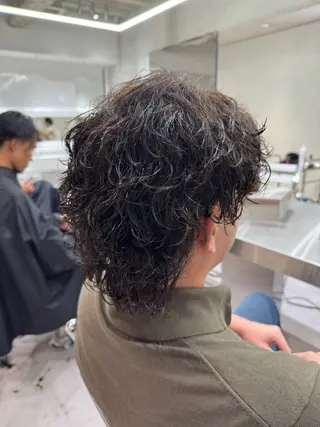 パーマ メンズ ブリーチ/パーマ特化 片平和寿のヘアスタイル