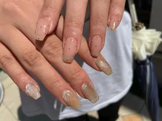 ロング カラー ヘアアレンジ キッズ ネイル マツエク・マツパ アイブロウ 福田 加奈のネイルデザイン