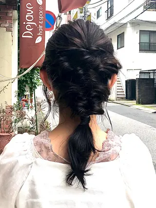 セミロング カラー ヘアアレンジ ✨🌿大人可愛い愛さ れhair🌿✨松本のヘアスタイル