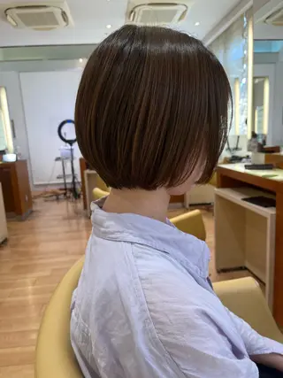 ショート tricca daikanyama所属・縮毛矯正/ボブ/ 🌱長尾朋弥🌱のヘアスタイル