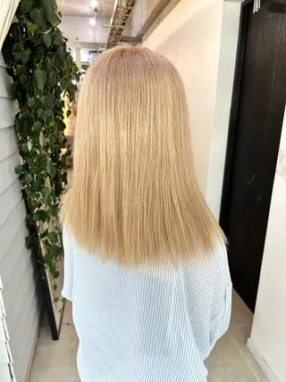 ミディアム カラー 柔らかいヘアカラー 大成のヘアスタイル