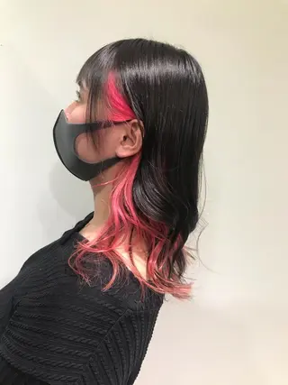 セミロング 下條 真のヘアスタイル