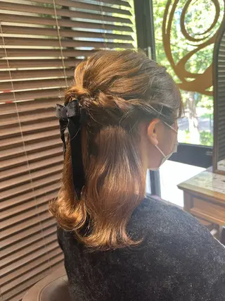 セミロング ヘアアレンジ RINA .のヘアスタイル