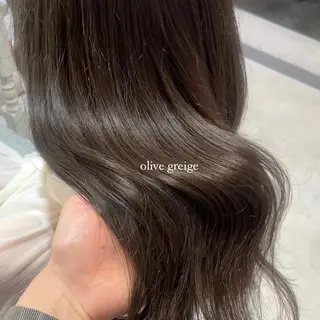 セミロング カラー mareka/顔周り /透明感カラー🤍のヘアスタイル