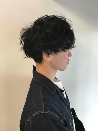 ショート メンズ 艶髪カラー& トリートメント　松村のヘアスタイル