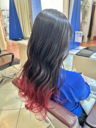 ロング カラー 石井 佑樹のヘアスタイル