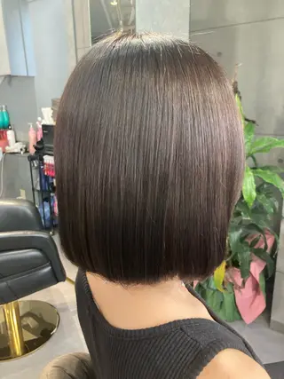 ショート 髪質改善☺︎縮毛矯正 ふじい まりんのヘアスタイル