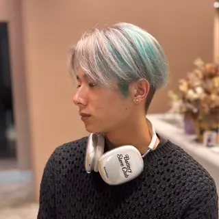 ショート カラー メンズ メンズヘア/透明感 カラー/ayatoのヘアスタイル