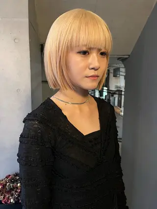 ショート カラー ミルクティーベージュ 🌿店長　清水ひとみのヘアスタイル