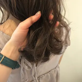 セミロング 韓国風ヘア♡ runaのヘアスタイル