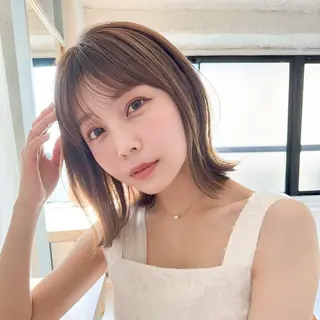 ミディアム カラー/レイヤー /カット泉谷七登のヘアスタイル