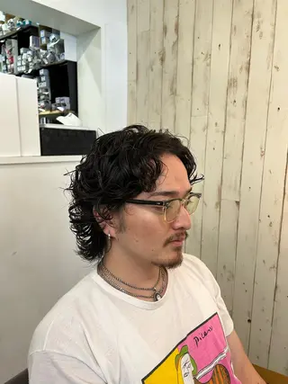 ミディアム メンズ ⚜️メンズ特化 ひかる⚜️のヘアスタイル