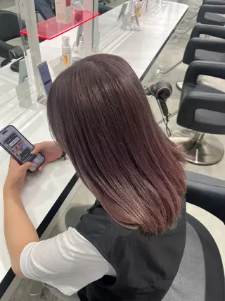 ロング カラー みう/仙台/暖色/ 艶髪/顔周りカット/のヘアスタイル