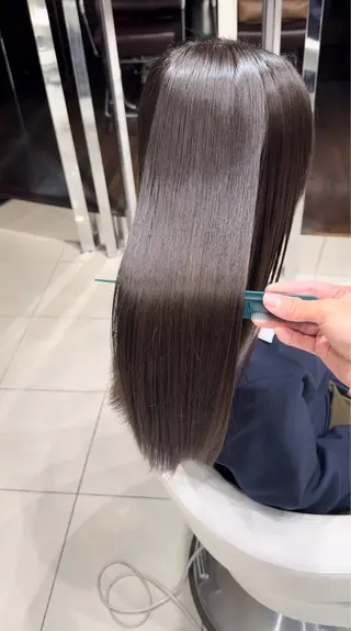 ロング 縮毛/髪質改善 上野颯太のヘアスタイル