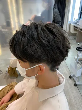 ミディアム メンズ 柳澤 和也のヘアスタイル