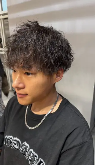 ミディアム パーマ メンズ Dxxxx III所属・女性目線の大人 メンズ*Ayakaのヘアスタイル