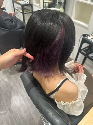 ミディアム カラー 艶髪レイヤー上田 紗也🇰🇷💗のヘアスタイル