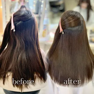 ロング パーマ 韓国レイヤー 暖色カラー/さくらのヘアスタイル