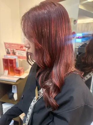 ロング MOLLASALON 浅香山店所属・髪質改善カラー 縮毛矯正🤍辻桃加のヘアスタイル