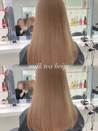 セミロング カラー ヘアアレンジ Ella所属・nana【艶髪】/ レイヤー/縮毛矯正のヘアスタイル