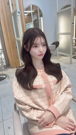 ロング レイヤーカット/ 顔まわり/アオイのヘアスタイル