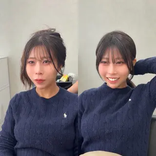 ミディアム ace 梅田所属・ツヤ髪レイヤー/ 顔まわり/kokiのヘアスタイル