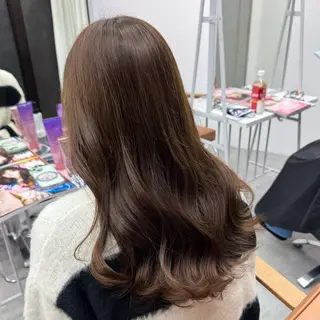 ロング カラー ヘアアレンジ ブリーチなしカラー /新百合ヶ丘/安形翔のヘアスタイル