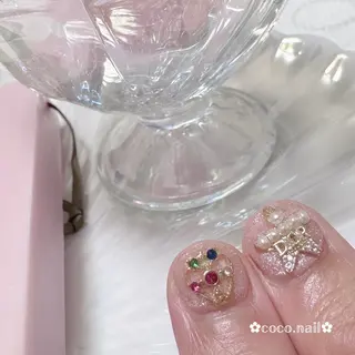 ネイル lili.nail y2k/ワンホンのネイルデザイン