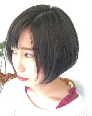 ショート カラー パーマ ヘアアレンジ エグチ アキラのヘアスタイル