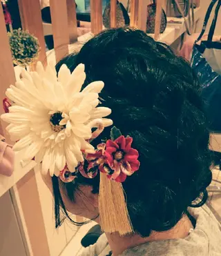 ヘアアレンジ ショート ヘアセット/髪質改善 /カラー/TADOのヘアスタイル