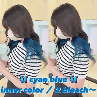 カラー 渋谷:インナーカラー ／🍒エリカ🍒のヘアスタイル