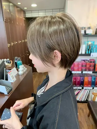 ショート 縮毛矯正/ショート/ レイヤー/畑中正敏のヘアスタイル