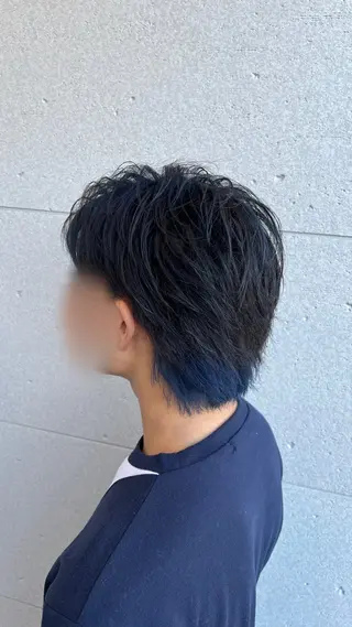 カラー メンズ 山口 玖瑠美のヘアスタイル