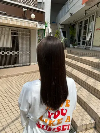 ロング カラー 【髪質改善/縮毛矯正 /カラー】ホサカのヘアスタイル