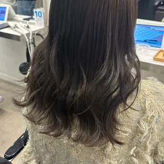 セミロング カラー 髪質改善ストレート /暖色カラー🎀🪞のヘアスタイル