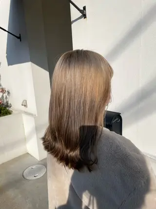 セミロング ゴトウ  アヤ bisou hairのヘアスタイル