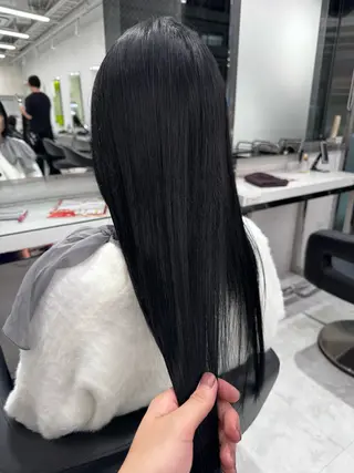 ロング カラー ヘアアレンジ 透け上品ハイトーン 職人ゆうと🤍のヘアスタイル