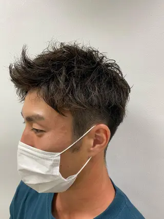 ショート メンズ キッズ ネイル マツエク・マツパ 🟦ニュアンス/メン ズパーマ横浜🟦のヘアスタイル