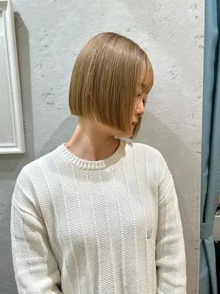 莉乃/縮毛矯正/髪質 改善/艶カラーのヘアスタイル