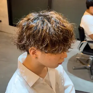 カラー パーマ メンズ 石川 歳也のヘアスタイル